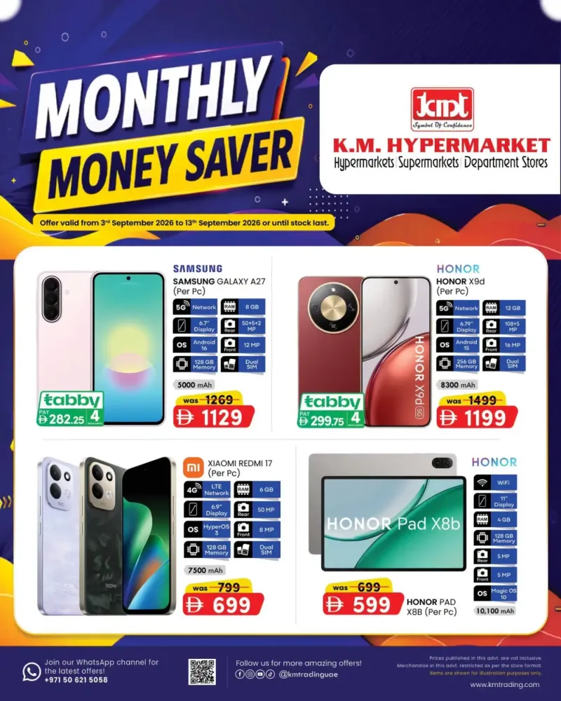 K.M. TRADING weekly ad Sep 2 – Sep 13, 2026 – page 1