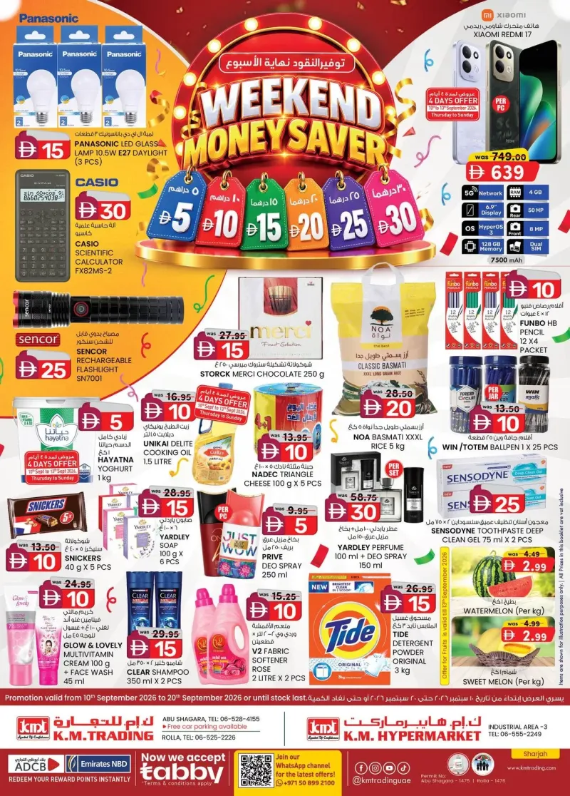 K.M. TRADING weekly ad Sep 9 – Sep 20, 2026 – page 1
