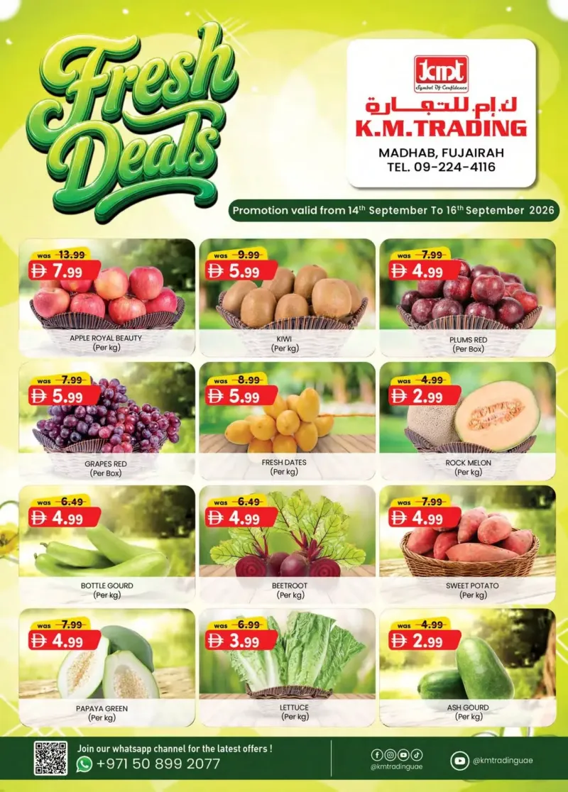 K.M. TRADING weekly ad Sep 13 – Sep 16, 2026 – page 1