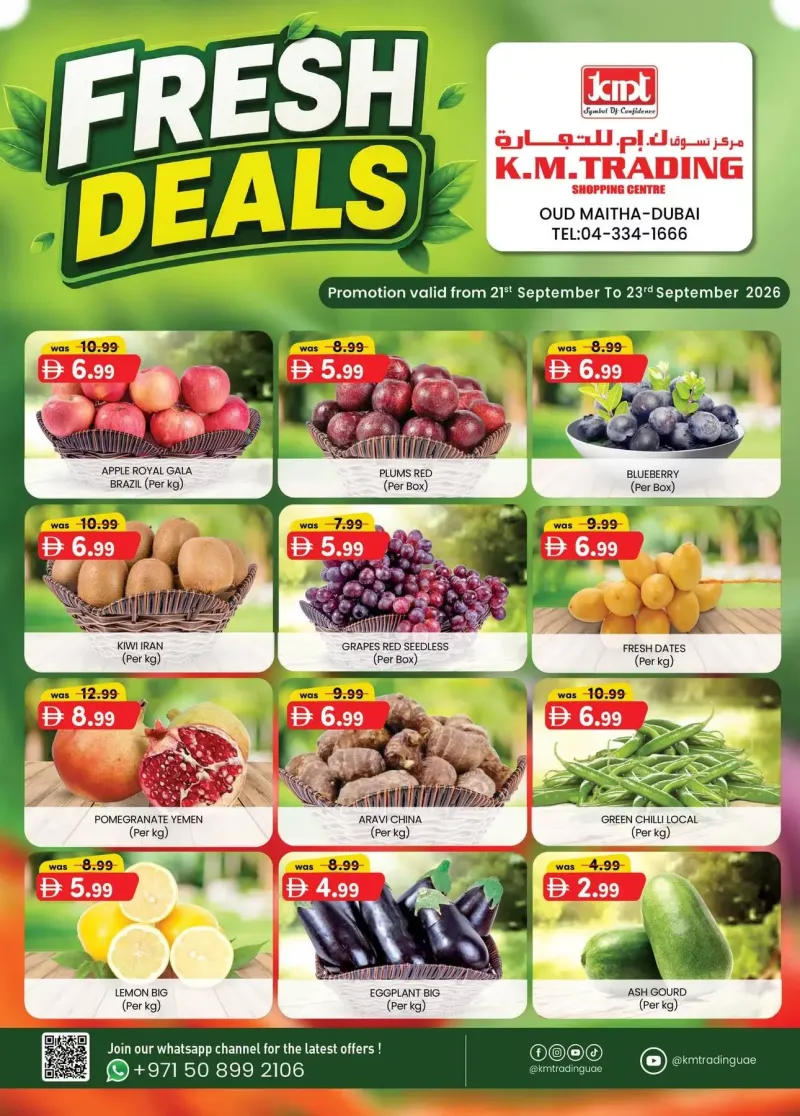 K.M. TRADING weekly ad Sep 20 – Sep 23, 2026 – page 1