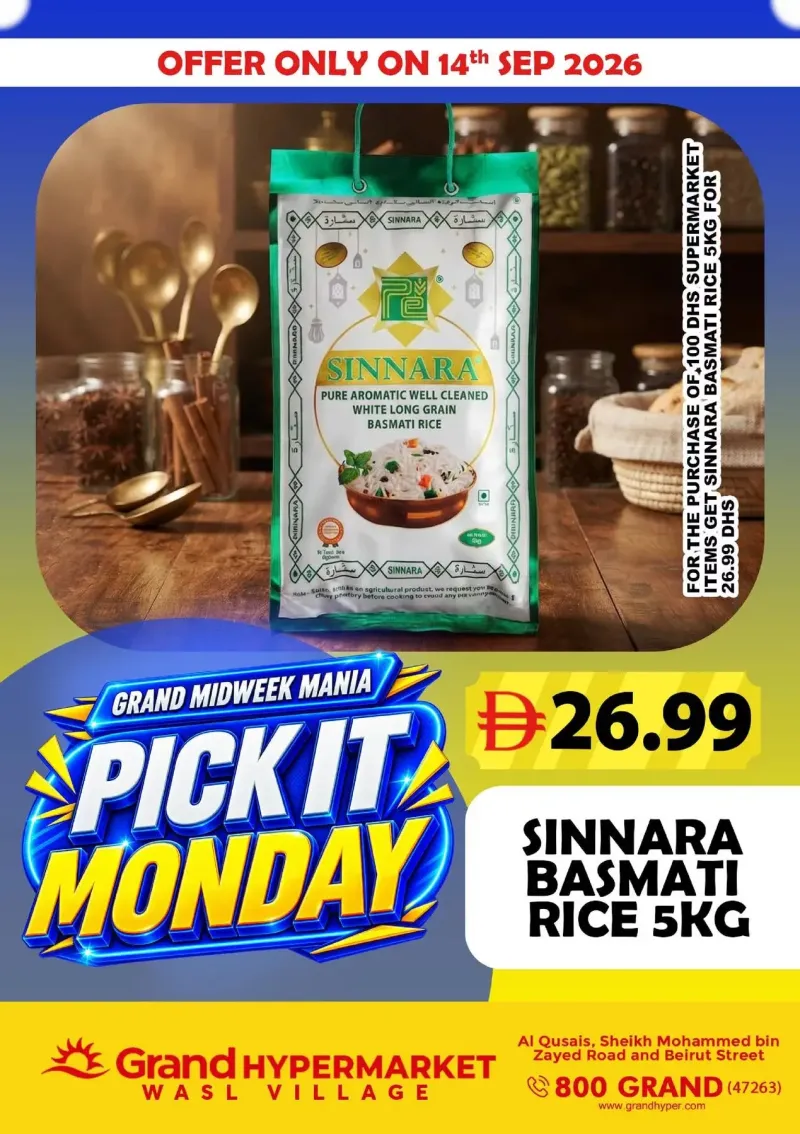 Grand Hypermarket weekly ad Sep 13 – Sep 14, 2026 – page 1