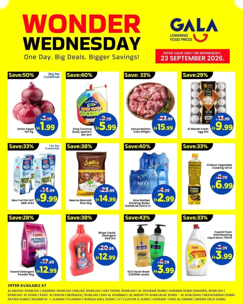 Gala Supermarket weekly ad Sep 22 – Sep 23, 2026 – page 1