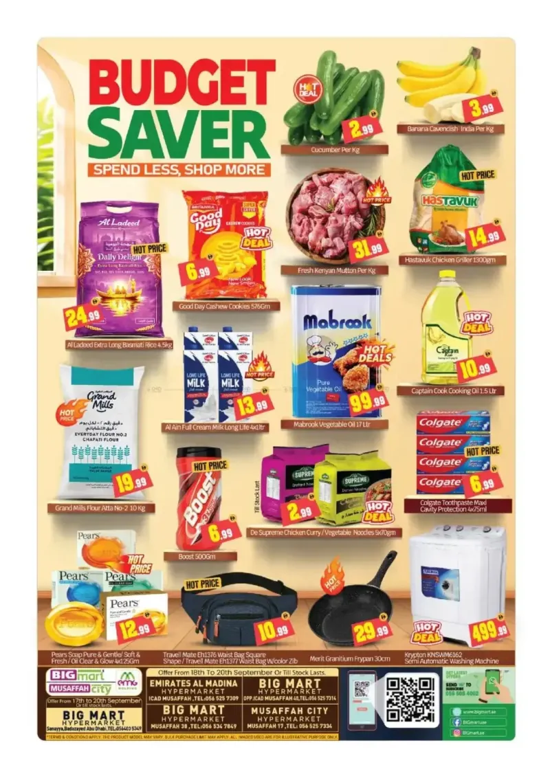 Bigmart weekly ad Sep 16 – Sep 20, 2026 – page 1